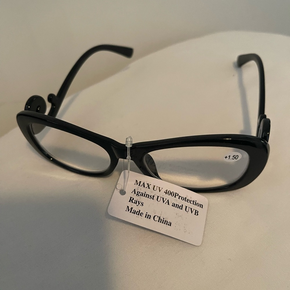 Imitation Prada Black Baroque +2.00 Reading Glasses - Picture 3 of 6